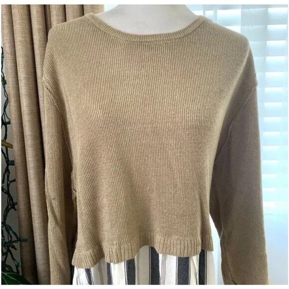 ZARA STRIPED COMBINATION KNIT DRESS - Picture 7 of 8